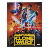Ashley Eckstein, Matt Lanter & James Arnold Taylor Signed "Star Wars: Clone Wars" 11x14 Photo With Character Inscriptions (JSA) at PristineAuction.com