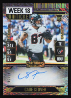 Cade Stover 2024 Panini Contenders Week 18 Ticket Autograph #130 #02/18 RC at PristineAuction.com