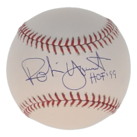 Robin Yount Signed OML Baseball Inscribed "HOF '99" (JSA) at PristineAuction.com