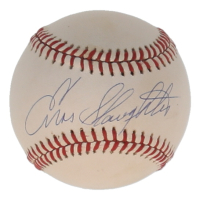 Enos Slaughter Signed ONL Baseball (PSA) at PristineAuction.com