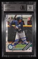 Julio Rodriguez Signed 2019 Bowman Prospects #BP33 RC (BGS | Autograph Graded 10) at PristineAuction.com