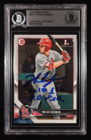 Nolan Gorman Signed 2018 Bowman Draft #BD117 RC Inscribed "2018 1st RD Pick" (BGS Authentic) at PristineAuction.com