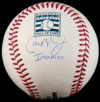 Cal Ripken Jr. Signed OML Hall Of Fame Logo Baseball Inscribed "Ironman" (JSA) at PristineAuction.com