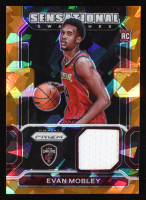 Evan Mobley 2021-22 Panini Prizm Sensational Swatches Prizms Orange Ice #63  RC at PristineAuction.com
