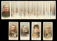 1917 Wills "Allied Army Leaders" Complete Set of (50) Cigarette Cards with H.I.M Tsar of Russia #39, H.M. King of the Belgians #1, General Wielemans #2, General de Castelnau #3 at PristineAuction.com