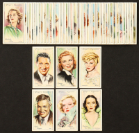 1934 Player's Cigarettes Famous Film Stars Complete Trading Card Set With (50) Cards at PristineAuction.com