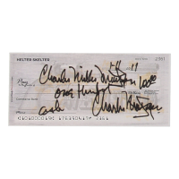 Charles Manson Signed Check (ACOA) at PristineAuction.com
