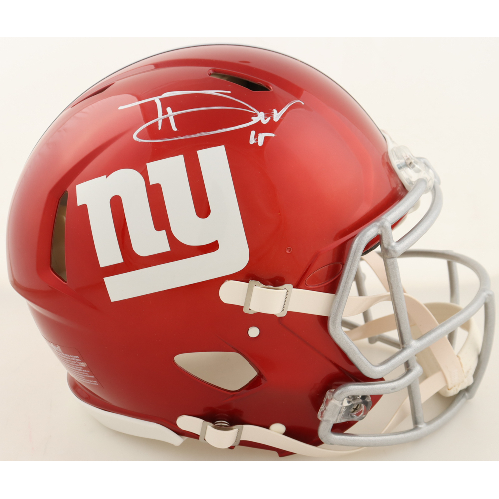 Tommy DeVito Signed Giants Full-Size Authentic On-Field Flash Alternate Speed Helmet (Beckett) at PristineAuction.com