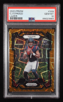 CJ Stroud 2023 Panini Prizm Prizms Orange Lazer #339 RC (PSA 10) at PristineAuction.com