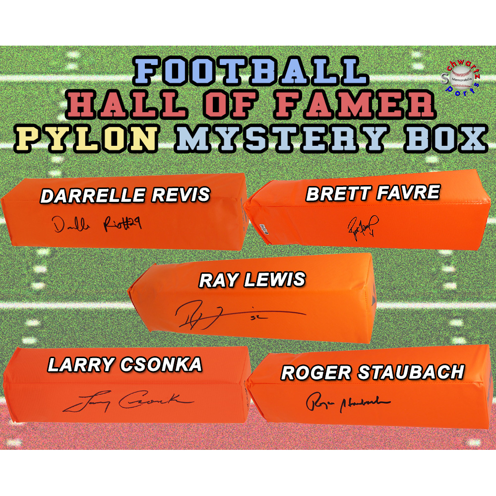 Football HALL OF FAMER Signed Endzone Pylon Mystery Box - Series 17 (Limited to 125) – Schwartz Sports at PristineAuction.com