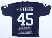 Rudy Ruettiger Signed Movie Quote Jersey Inscribed "Never Quit" (Beckett) at PristineAuction.com