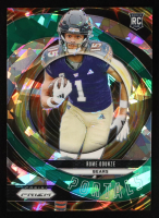 Rome Odunze 2024 Panini Prizm Portals Prizms Green Ice #9 RC at PristineAuction.com