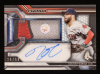 Dustin Pedroia 2016 Topps Strata Clearly Authentic Autograph Relics Black #CAARDP #25/50 at PristineAuction.com