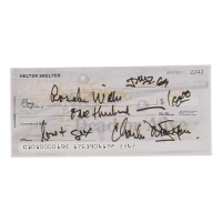 Charles Manson Signed Check (ACOA) at PristineAuction.com