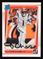 Ja'Marr Chase Signed 2021 Donruss #262 RR RC (PIA) at PristineAuction.com