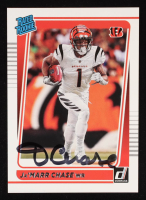Ja'Marr Chase Signed 2021 Donruss #262 RR RC (PIA) at PristineAuction.com