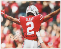 Chris Olave Signed Ohio State Buckeyes 8x10 Photo (PSA) at PristineAuction.com