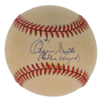 Ozzie Smith Signed ONL Baseball Inscribed "The Wizard" (PSA) at PristineAuction.com