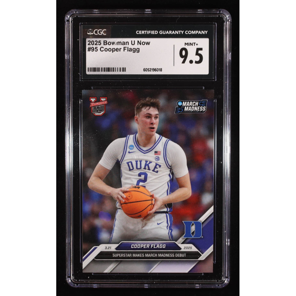 Cooper Flagg 2025 Bowman University Now #95 RC (CGC 9.5) at PristineAuction.com