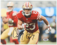 Christian McCaffrey Signed 49ers 8x10 Photo (PSA) at PristineAuction.com