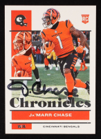 Ja'Marr Chase Signed 2021 Panini Chronicles #17 RC (PIA) at PristineAuction.com