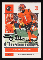 Ja'Marr Chase Signed 2021 Panini Chronicles #17 RC (PIA) at PristineAuction.com