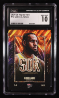 LeBron James 2024-25 Topps Now #12 (CGC 10) at PristineAuction.com