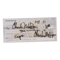 Charles Manson Signed Check (ACOA) at PristineAuction.com