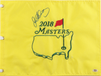 Rory McIlroy Signed 2018 Masters Tournament Golf Pin Flag (PSA) at PristineAuction.com