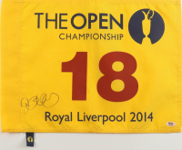 Rory McIlroy Signed 2014 The British Open Championship Golf Pin Flag (PSA) at PristineAuction.com