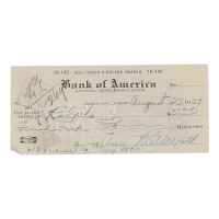 Ann Rutherford Signed 1939 Bank of America Personal Check (ACOA) at PristineAuction.com