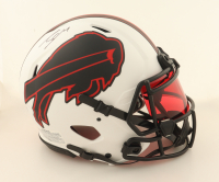 James Cook Signed Bills Full-Size Authentic On-Field Lunar Eclipse Alternate Speed Helmet With Visor (Beckett) at PristineAuction.com
