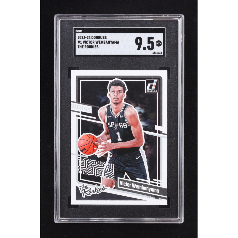 Victor Wembanyama 2023-24 Donruss The Rookies #1 RC (SGC 9.5) at PristineAuction.com