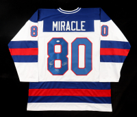 Craig Patrick, Steve Janaszak & Dave Silk Signed 1980 Team USA Hockey "Miracle on Ice" Jersey at PristineAuction.com