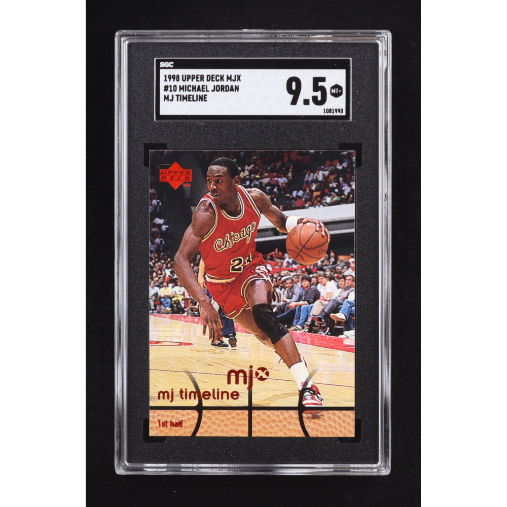 Michael Jordan 1998 Upper Deck MJx #10 / Timeline 1st Half (SGC 9.5) at PristineAuction.com
