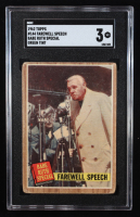 Babe Ruth 1962 Topps #144 Special 10 Farewell Speech (SGC 3) at PristineAuction.com