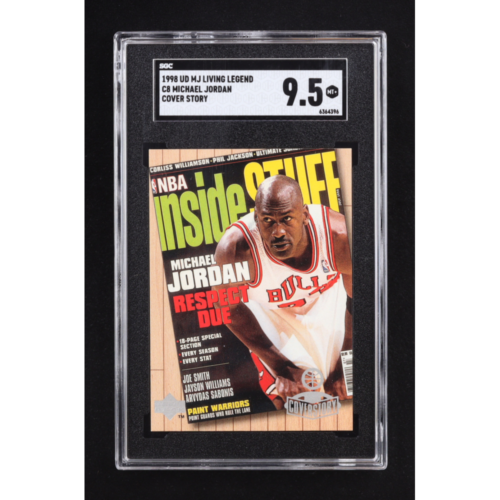 Michael Jordan 1998 Upper Deck Michael Jordan Living Legend Cover Story #C8 (SGC 9.5) at PristineAuction.com
