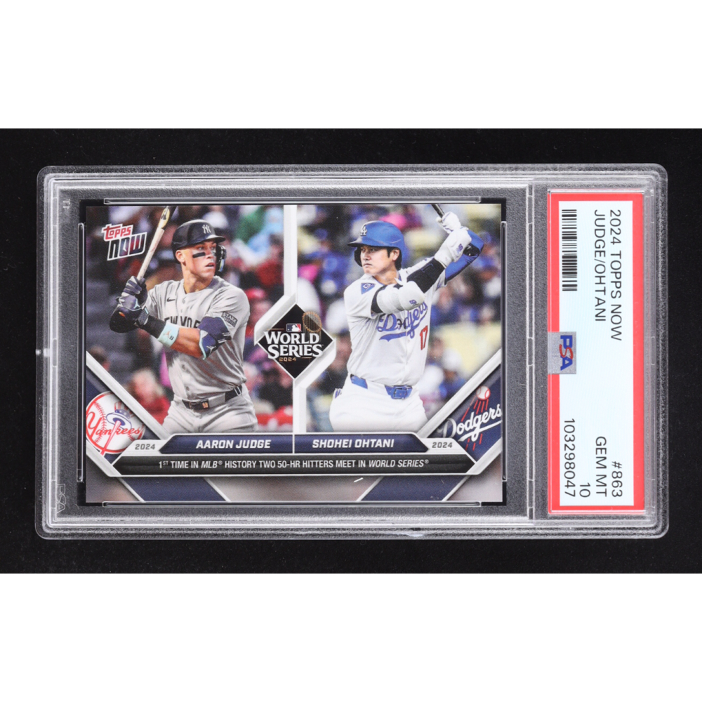 Aaron Judge / Shohei Ohtani 2024 Topps Now #863 (PSA 10) at PristineAuction.com
