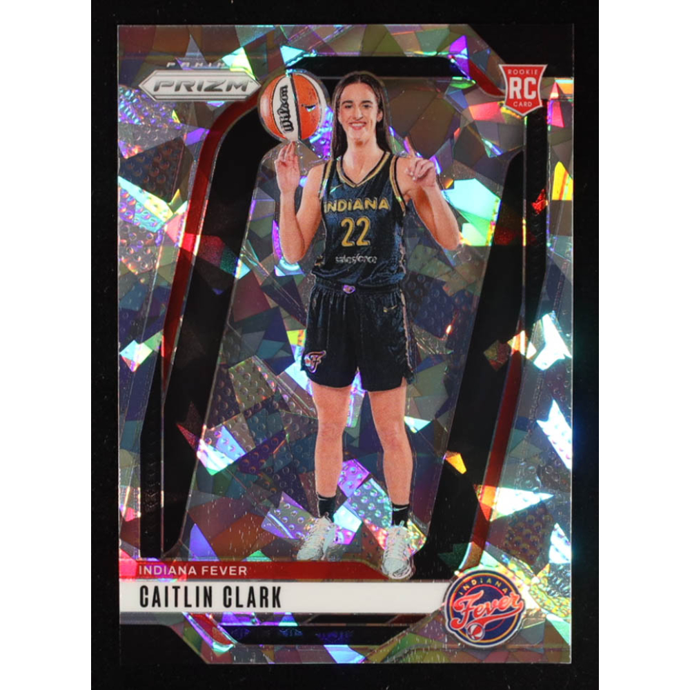 Caitlin Clark 2024 Panini Prizm WNBA Prizms Ice #145 RC at PristineAuction.com