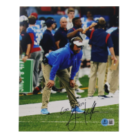 Lane Kiffin Signed Ole Miss Rebels 8x10 Photo Inscribed "Go Rebs!" (Beckett) at PristineAuction.com