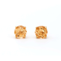 3.15 CTW Natural Citrine 18K Gold Plated Designer Earrings | Estimated Value $1,199 (AMG) at PristineAuction.com