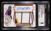 Tommy White 2023 Leaf Trinity Patch Autographs Bronze #PA-TW2 #34/99 RC (CGC 9 | Auto 9) at PristineAuction.com