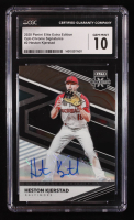 Heston Kjerstad 2020 Elite Extra Edition OptiChrome Signatures #2 RC (CGC 10 | Auto 9) at PristineAuction.com