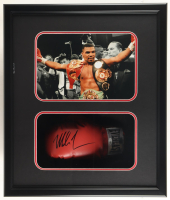 Mike Tyson Signed Custom Framed Shadowbox Everlast Boxing Glove Display (JSA & Tyson) at PristineAuction.com