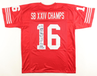 "Super Bowl XXIV Champions" Jersey Team-Signed by (10) with Steve Wallace, Danny Stubbs, Bruce Collie, Guy McIntyre (JSA) at PristineAuction.com
