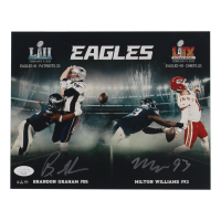 Milton Williams & Brandon Graham Signed Eagles 8x10 Photo (JSA) at PristineAuction.com