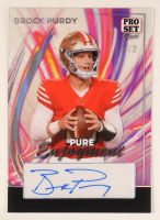Brock Purdy 2024 Pro Set Pure Enjoyment Autographs Stardust Silver #1/2 at PristineAuction.com