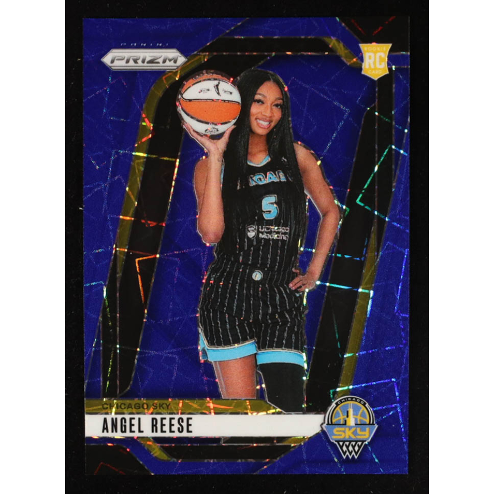 Angel Reese 2024 Panini Prizm WNBA Prizms Blue Velocity #147 RC at PristineAuction.com