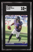 Lamar Jackson 2024 Donruss '04 Retro #1 (SGC 10) at PristineAuction.com