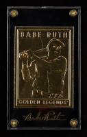 Babe Ruth 1995 Golden Legends 23KT Gold Trading Card #GL1 at PristineAuction.com